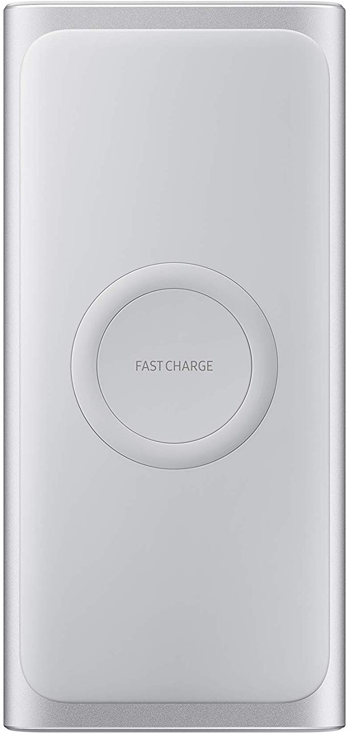 Samsung Wireless Charger Portable Battery, 10,000mAh - Silver (Certified Refurbished)