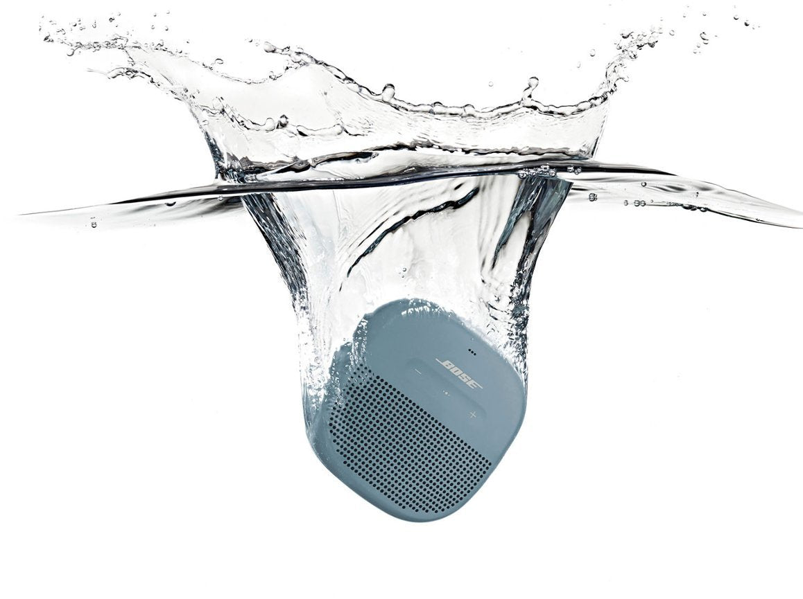 Bose SoundLink Micro Bluetooth Waterproof Speaker with Microphone - Stone Blue (Certified Refurbished)