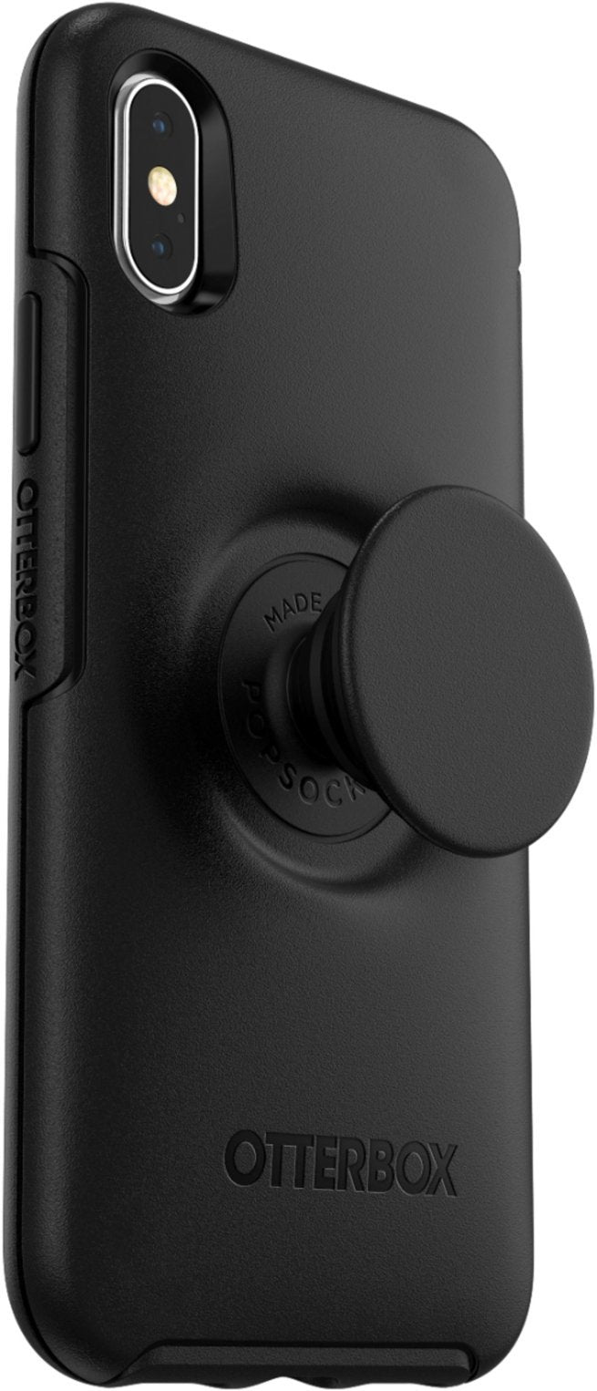OtterBox Otter+Pop SYMMETRY SERIES Case for Apple iPhone X/XS - Black (Certified Refurbished)