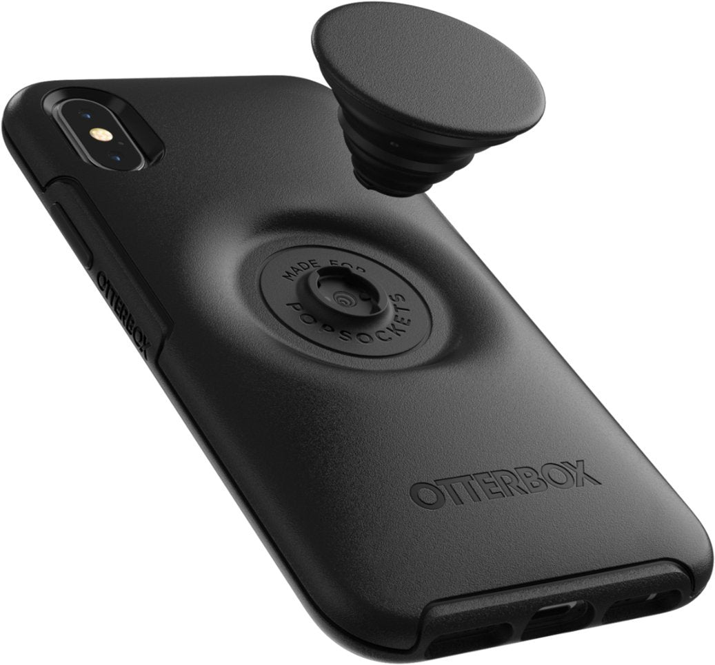 OtterBox Otter+Pop SYMMETRY SERIES Case for Apple iPhone X/XS - Black (Certified Refurbished)