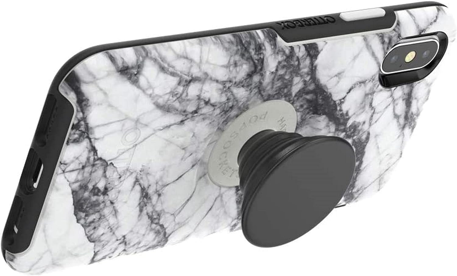 OtterBox Otter+Pop SYMMETRY SERIES Case for Apple iPhone X/XS - White Marble (Certified Refurbished)