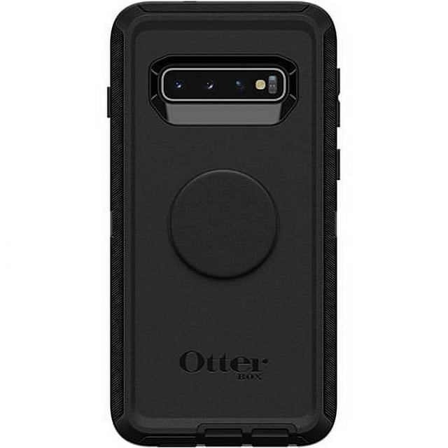 OtterBox Otter+Pop DEFENDER SERIES Case for Samsung Galaxy S10+ - Black (Certified Refurbished)