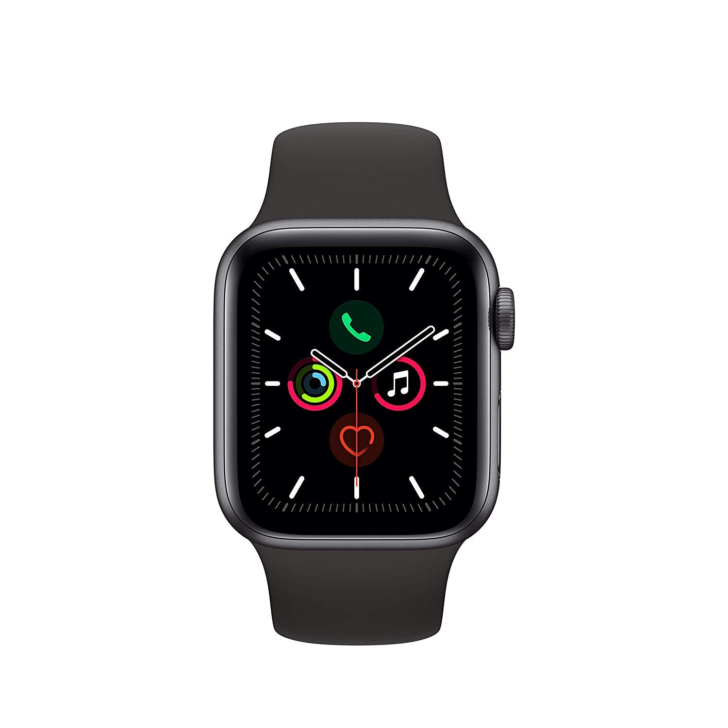 Apple Watch Series 5 GPS w/ 40MM Space Gray Aluminum Case & Black Sport Band (Pre-Owned)
