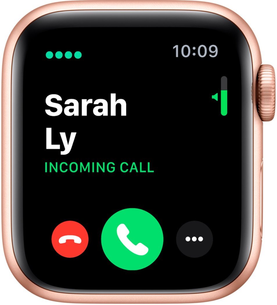 Apple Watch Series 5 GPS+LTE w/ 40MM Gold Aluminum Case & Pink Sand Sport Band (Certified Refurbished)