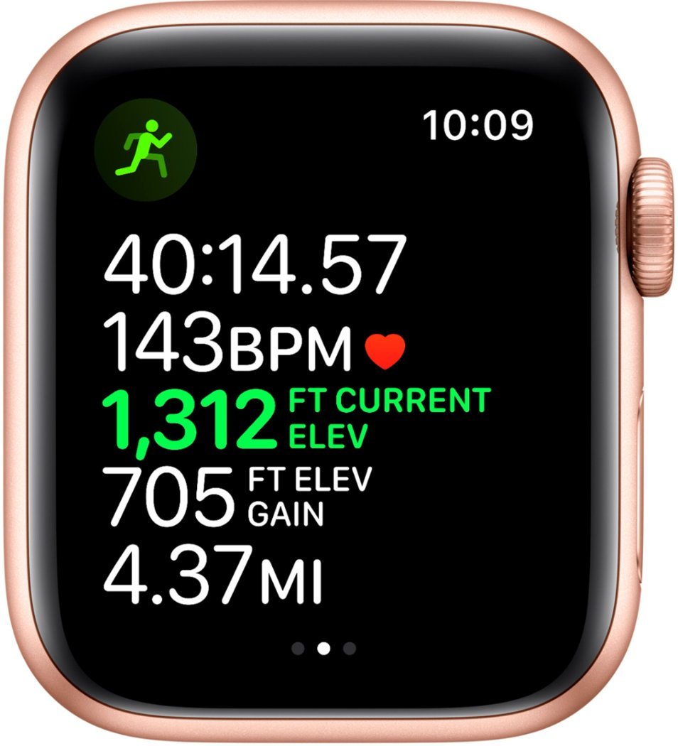 Apple Watch Series 5 GPS+LTE w/ 40MM Gold Aluminum Case & Pink Sand Sport Band (Certified Refurbished)