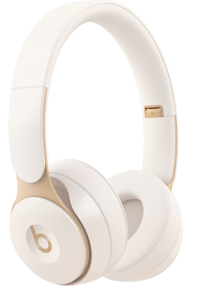 Beats Solo Pro Wireless Noise Cancelling On-Ear Headphones - Ivory (Certified Refurbished)