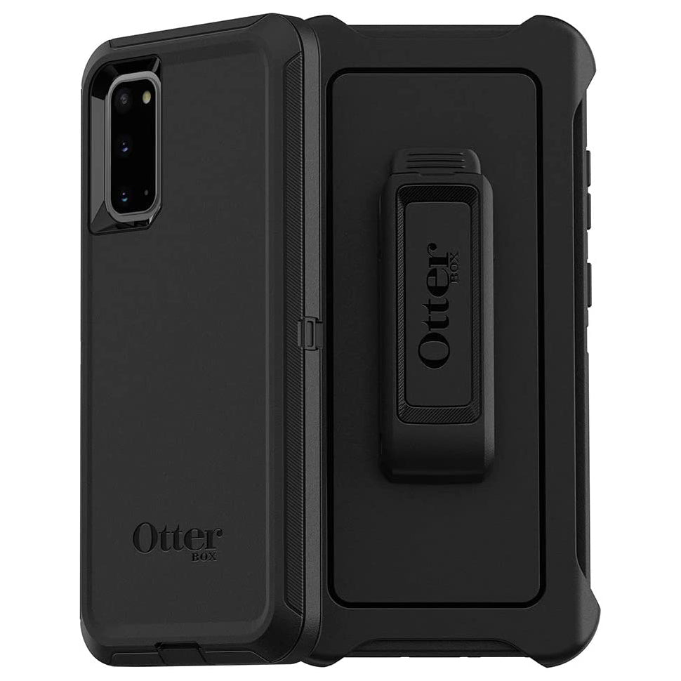 OtterBox DEFENDER SERIES Case & Holster for Galaxy S20 5G - Black (Certified Refurbished)
