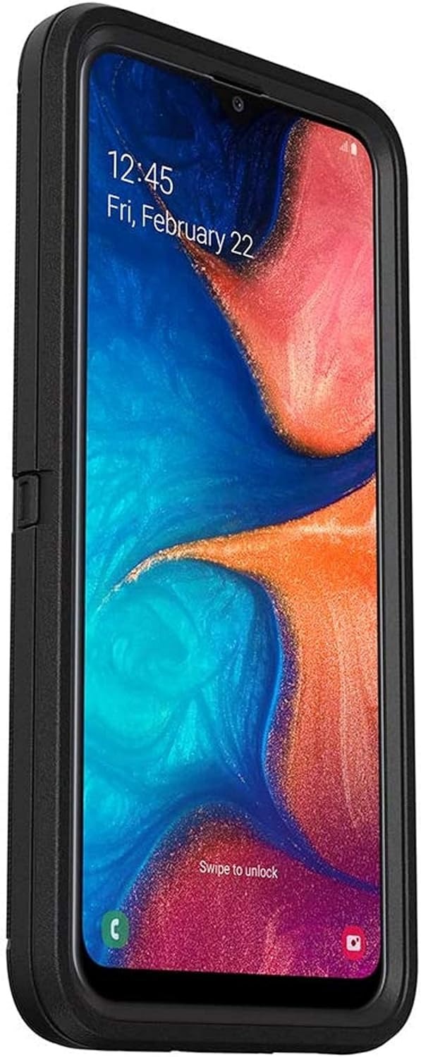 OtterBox DEFENDER SERIES Case & Holster for Samsung Galaxy A20 - Black (Certified Refurbished)