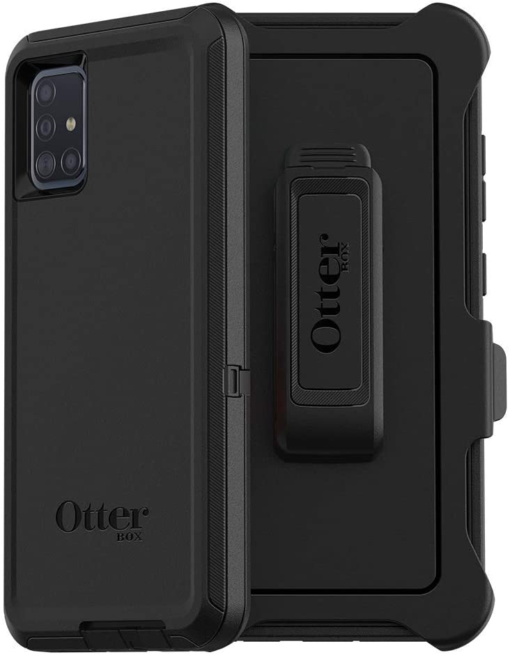 OtterBox DEFENDER SERIES Case & Holster for Samsung Galaxy A51 - Black (Certified Refurbished)
