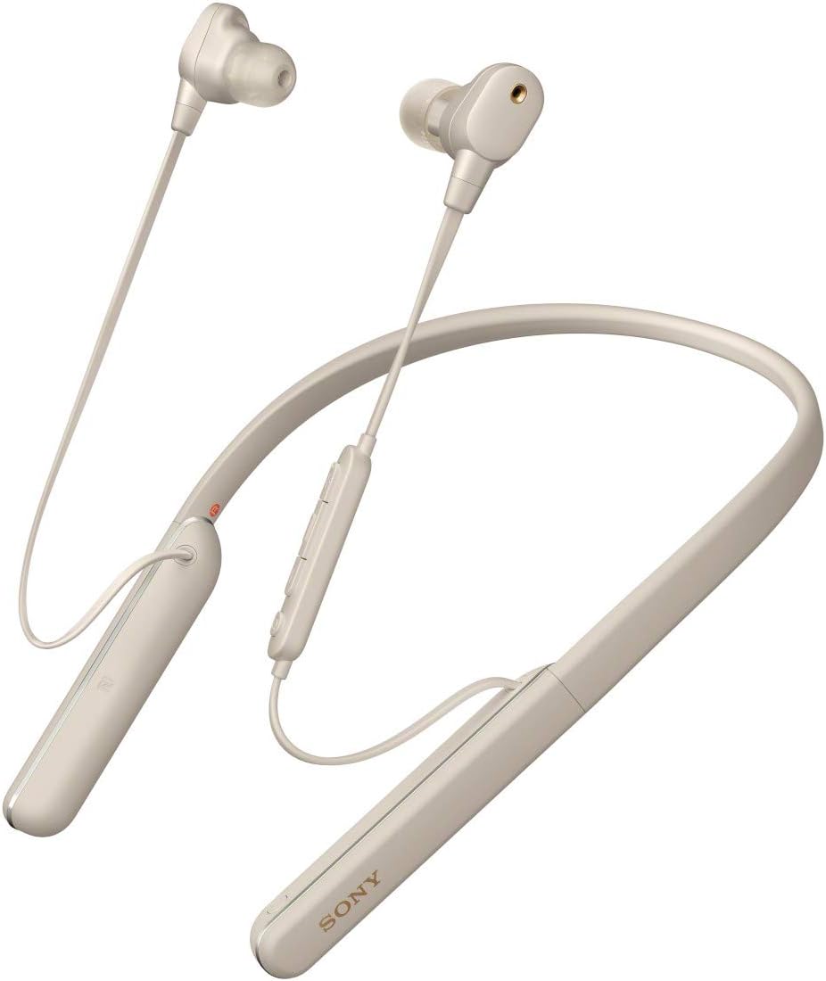 Sony 1000X Premium Wireless Noise Cancelling Behind-the-Neck Headphones - Silver (Certified Refurbished)