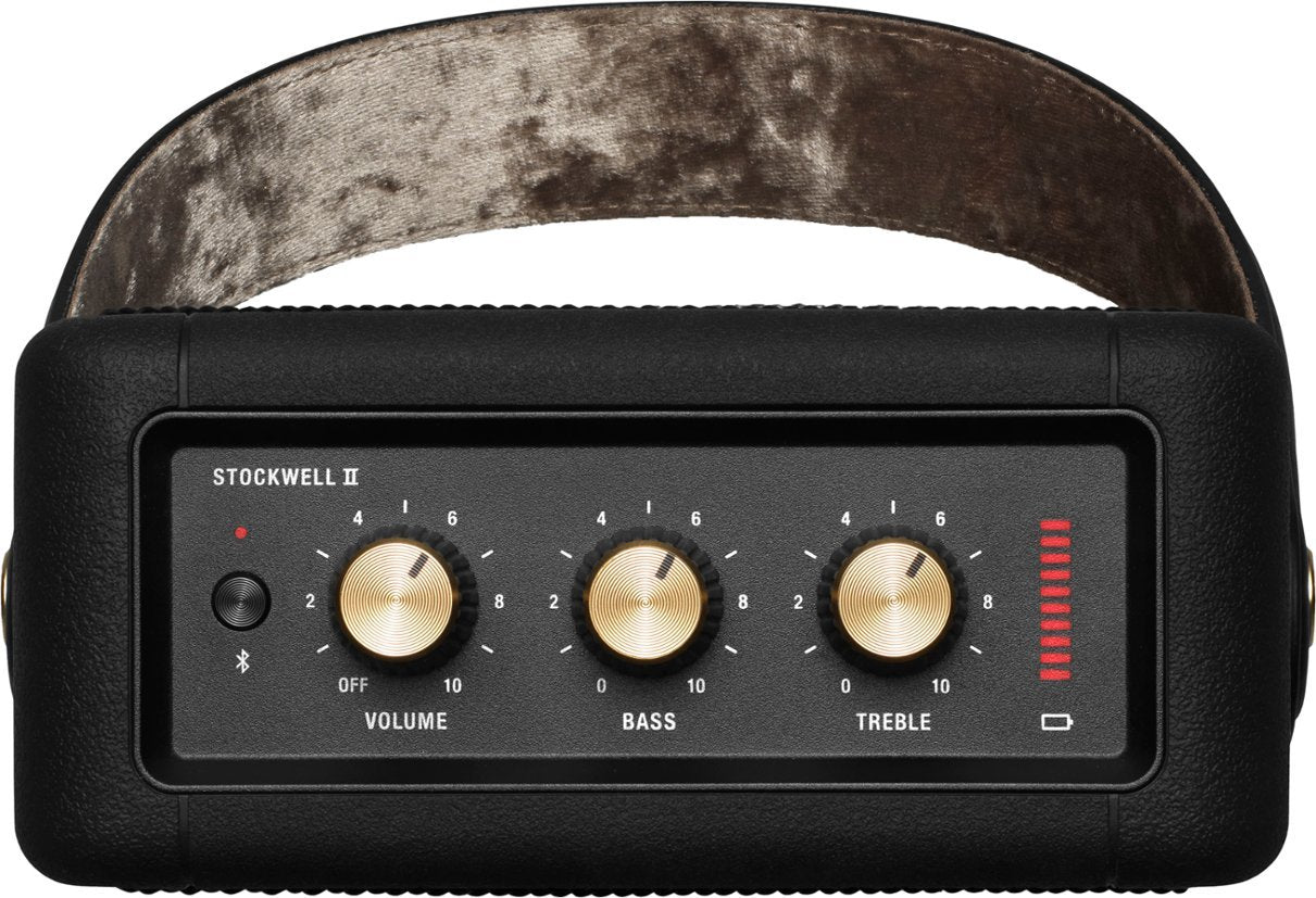 Marshall Stockwell II Portable Bluetooth Speaker - Black & Brass (Certified Refurbished)