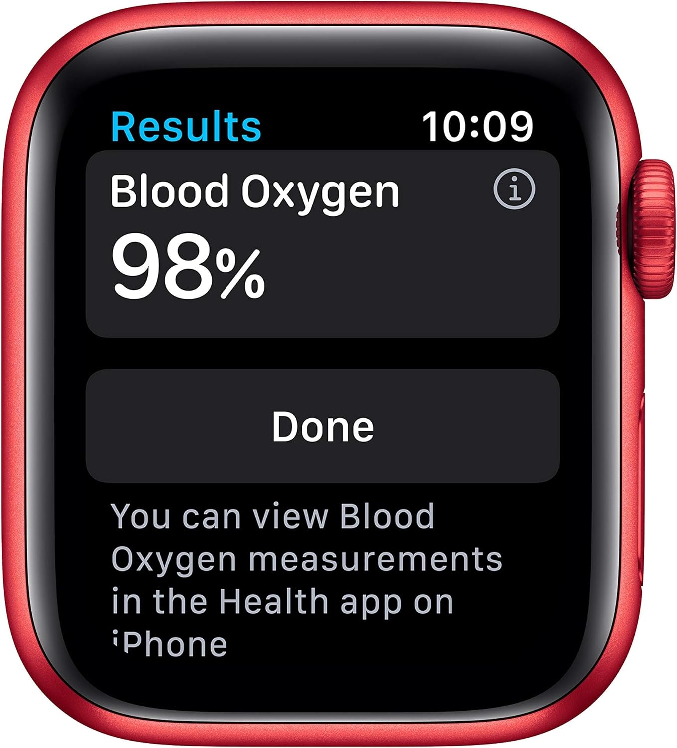 Apple Watch Series 6 (GPS) 40MM Red Aluminum Case Red Sport Band (Certified Refurbished)