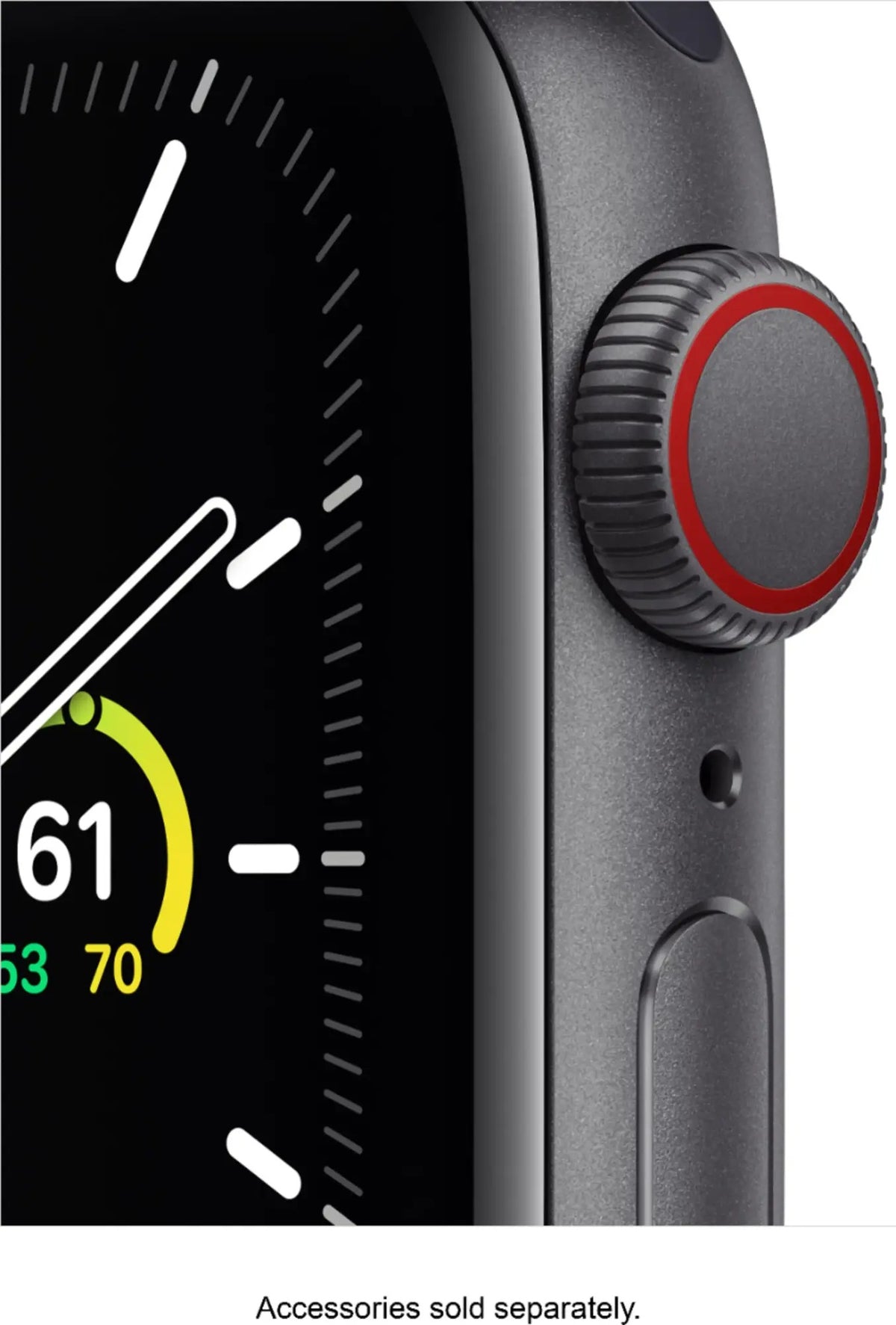 Apple Watch Series SE 1st Gen (GPS+LTE) 44MM Space Gray Aluminum Case Black Sport Loop (Refurbished)
