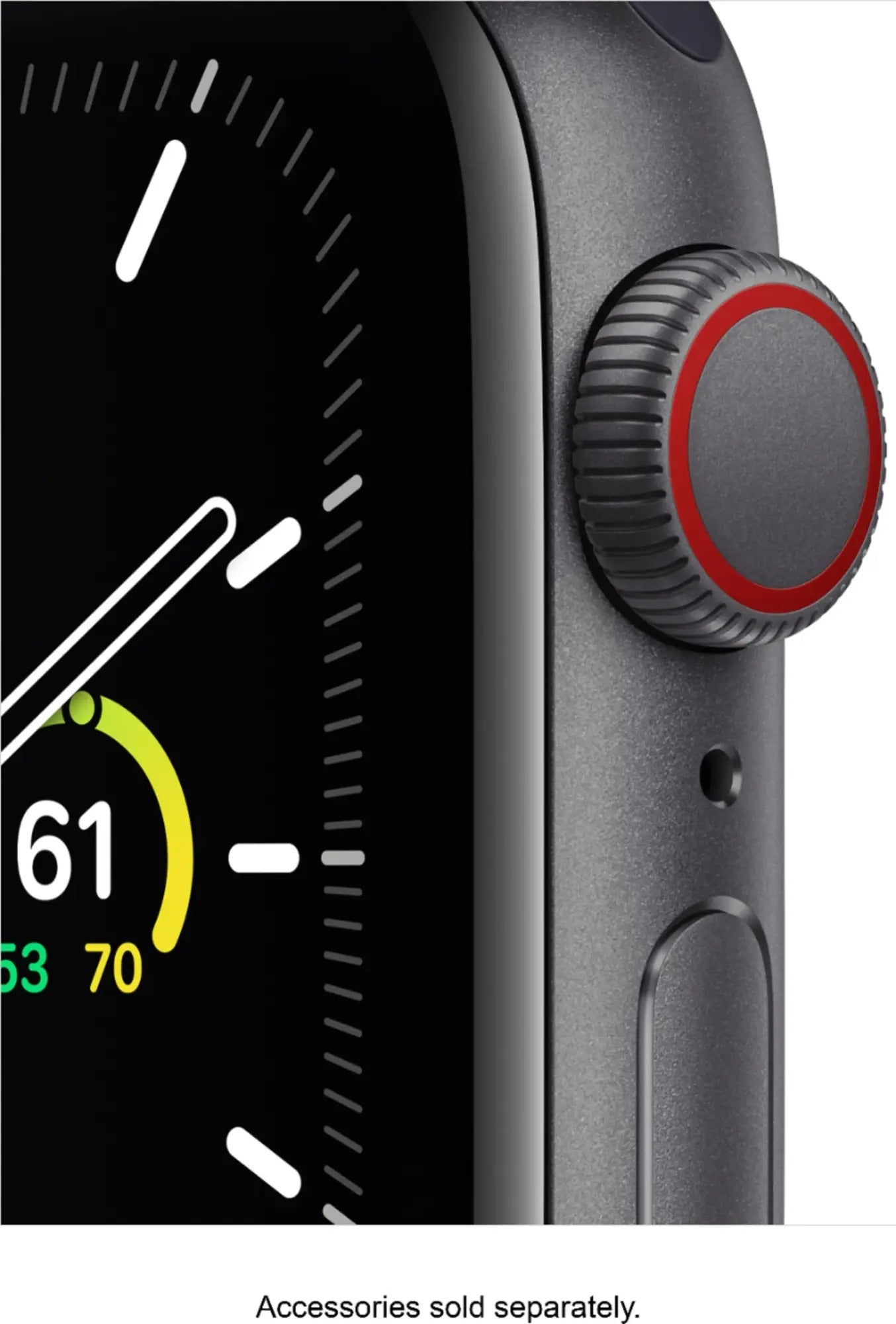 Apple Watch Series SE 1st Gen (GPS+LTE) 44MM Space Gray Aluminum Case Black Sport Loop
(Renewed)