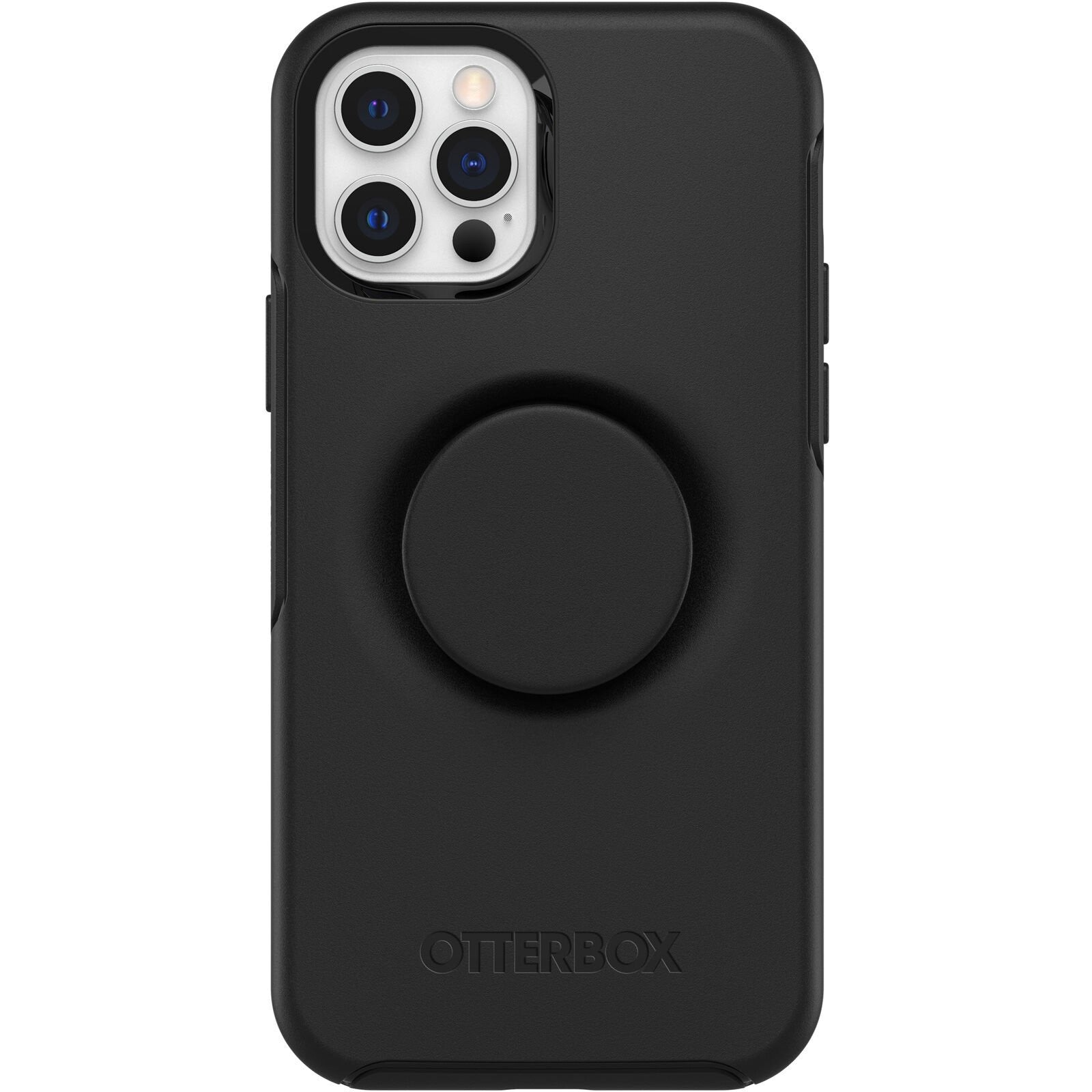 OtterBox Otter+Pop SYMMETRY SERIES Case for Apple iPhone 12/12 Pro - Black (Certified Refurbished)