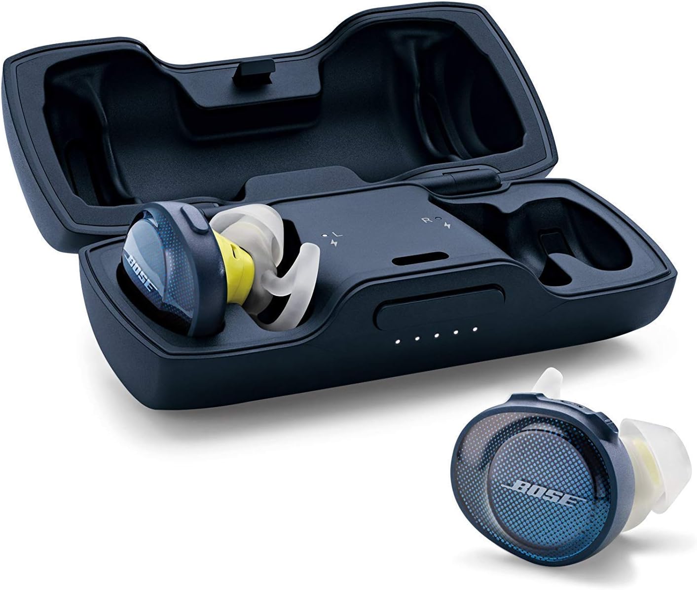 Bose SoundSport Free Wireless Headphones - Midnight Blue/Citron (Certified Refurbished)