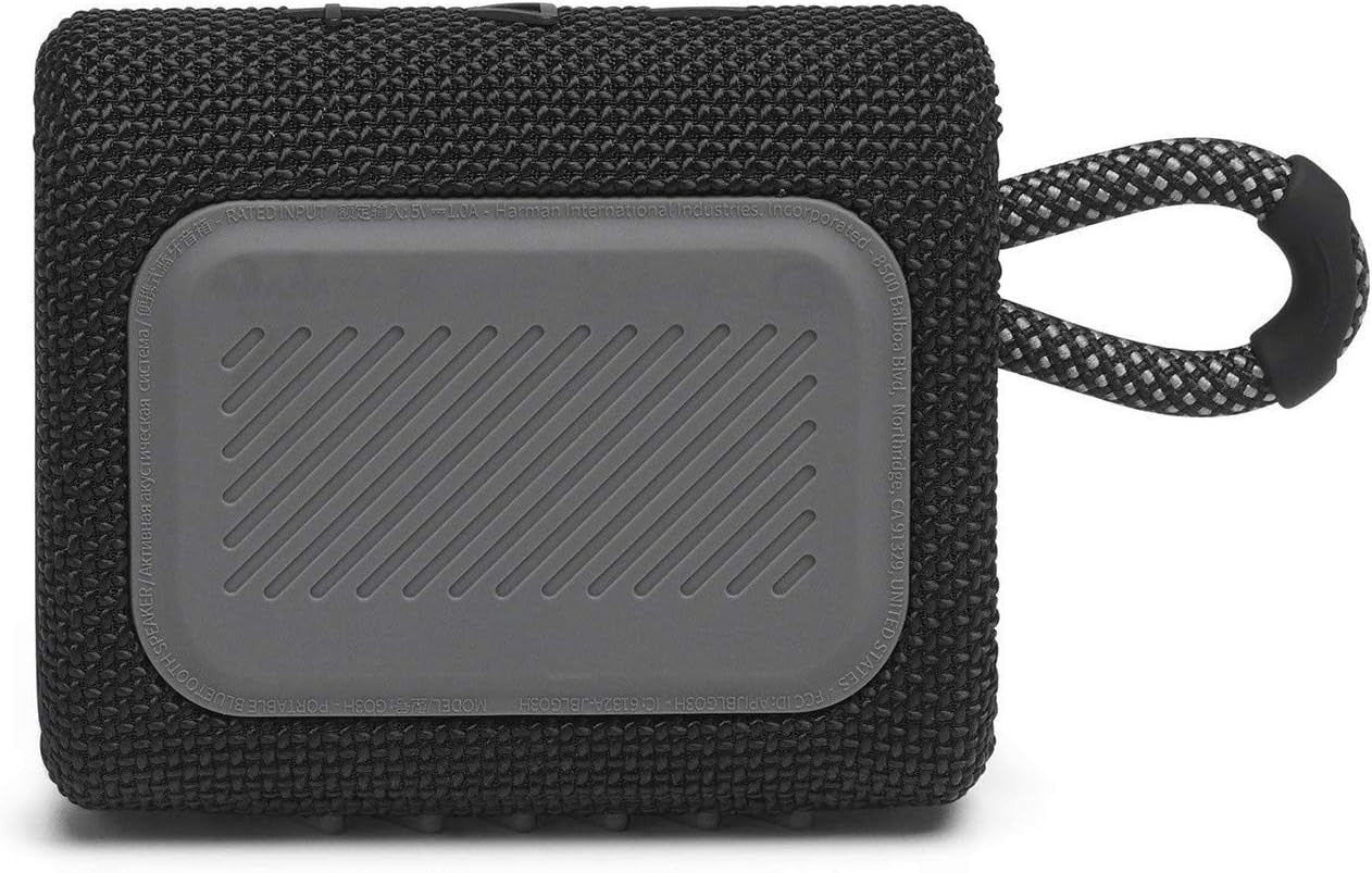 JBL GO3 Portable Waterproof Wireless Speaker - Black (Renewed)