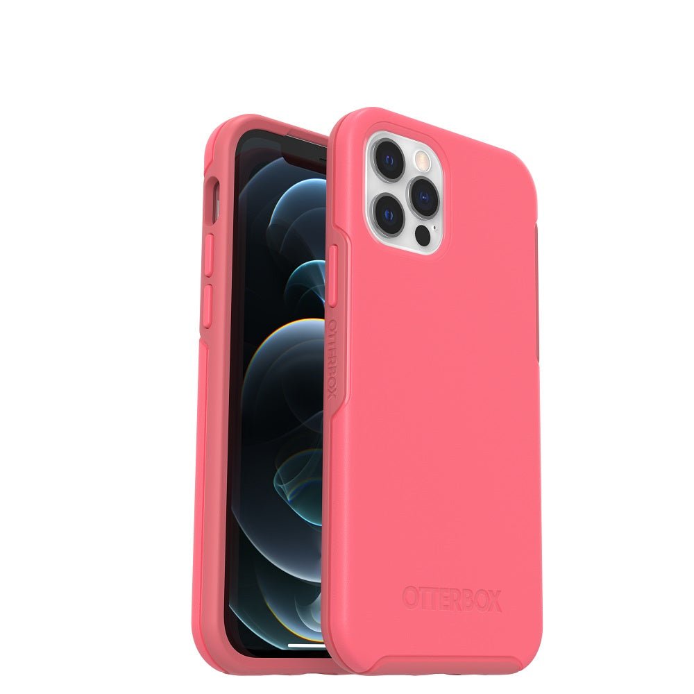 OtterBox SYMMETRY SERIES+ Case w/ MagSafe for iPhone 12/12 Pro - Tea Petal Pink (Certified Refurbished)