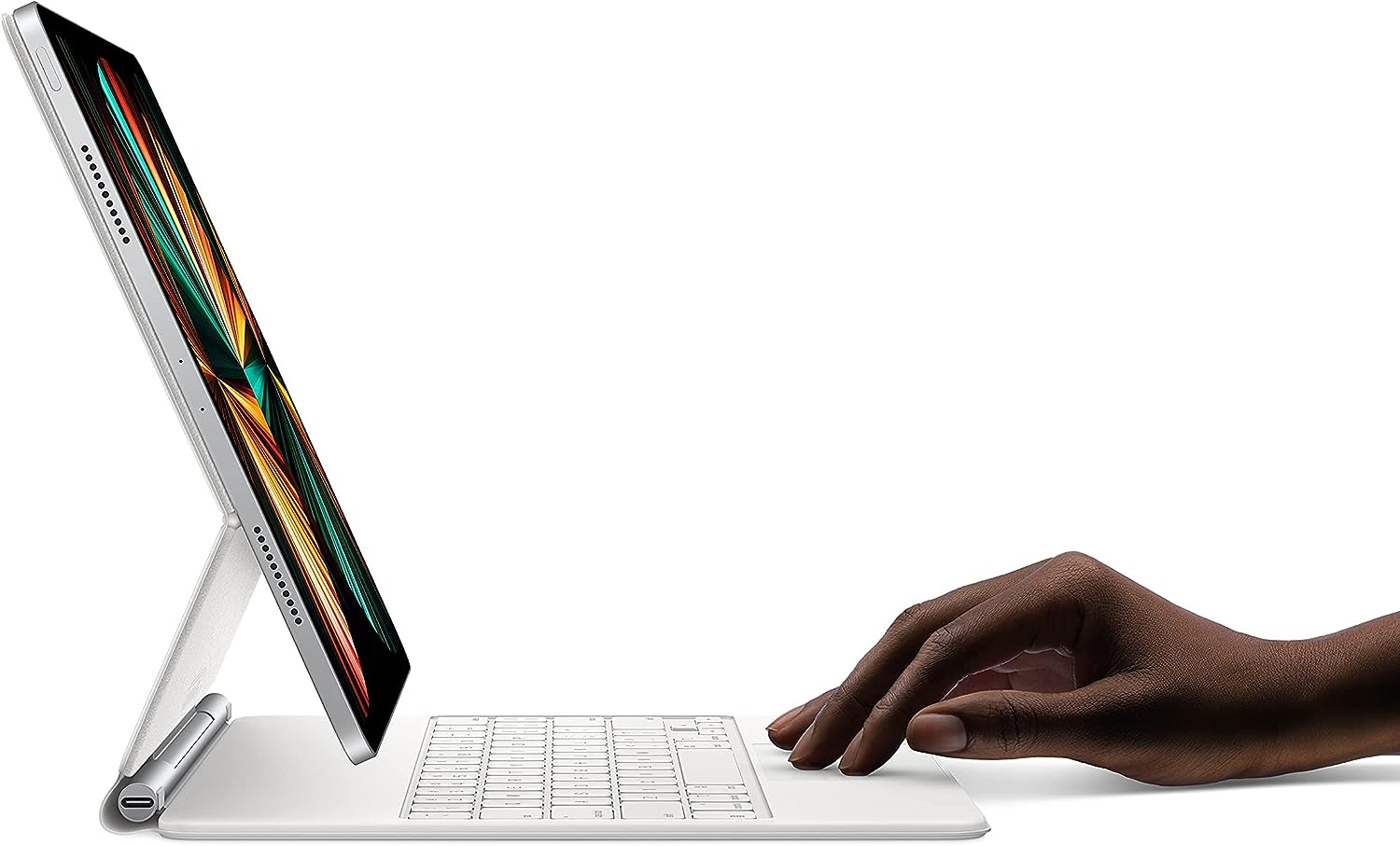 Apple Magic Keyboard Folio for iPad Pro 6th Gen 12.9in - White (Certified Refurbished)