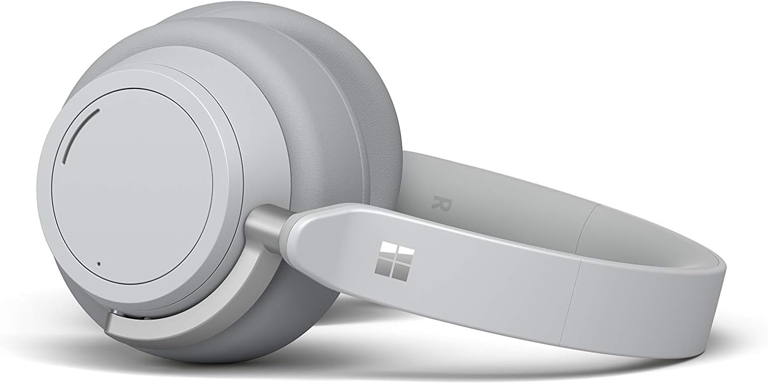 Microsoft Surface Headphones 2 Wireless Noise Cancelling Over Ear - Light Gray (Renewed)