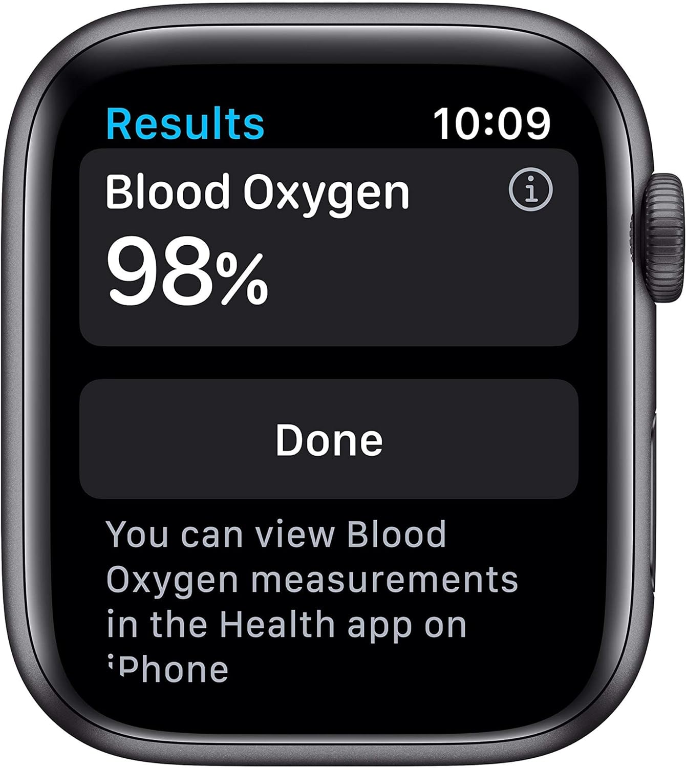 Apple Watch Series 6 (GPS + LTE) 44mm Space Gray Aluminum Case & Black Sport Band (Renewed)