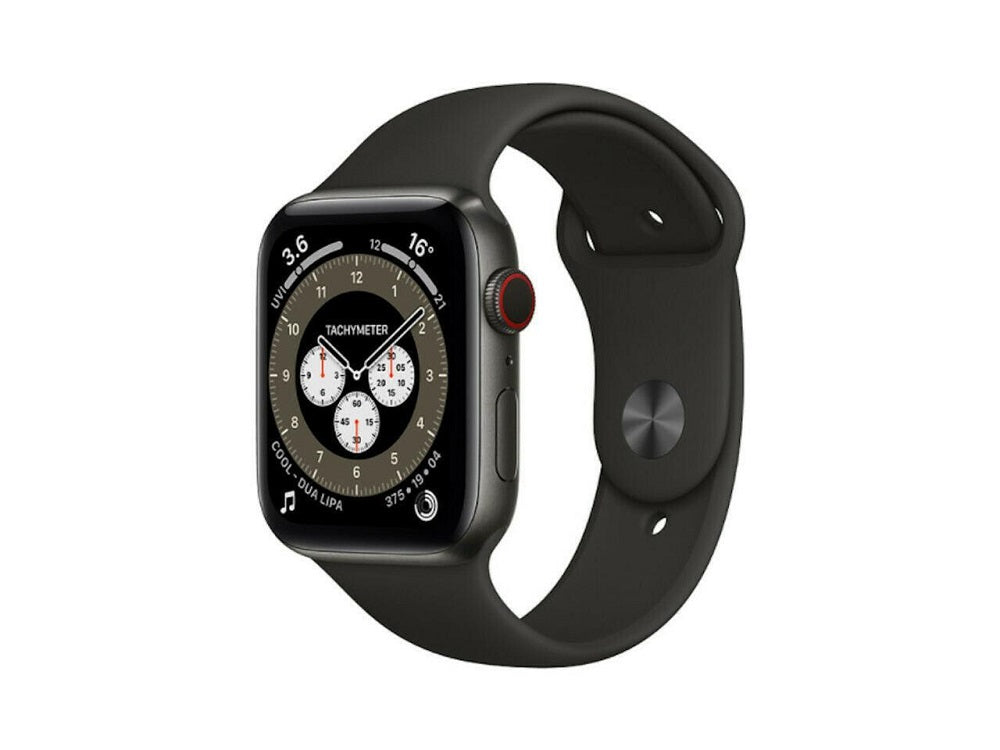Apple Watch Series 6 GPS + LTE w/40MM - Space Black Titanium Case & Black Sport Band (Certified Refurbished)