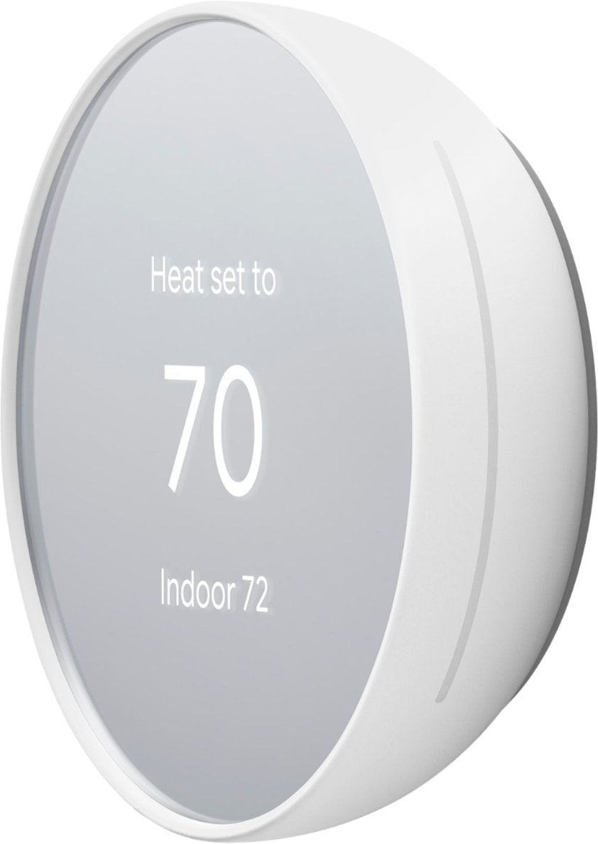 Google Nest Thermostat Smart Thermostat - Snow (Renewed)