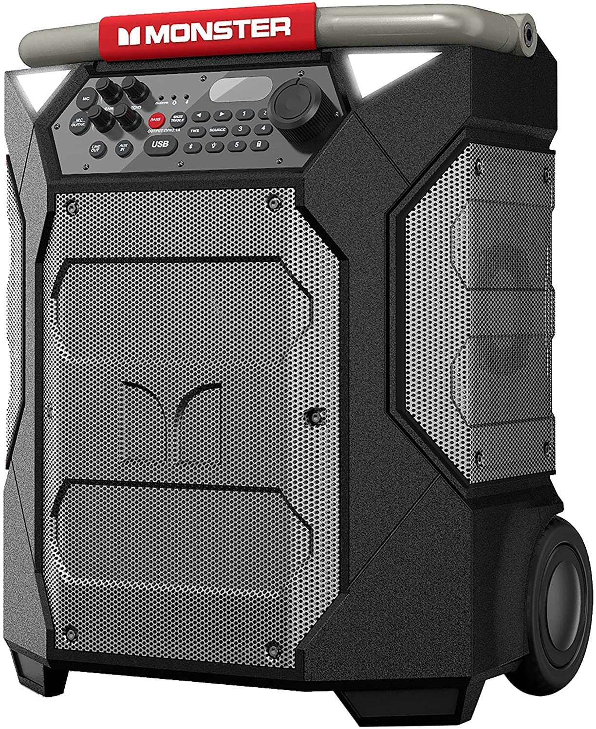 Monster Rockin' Roller 270 Portable Indoor/Outdoor Wireless Speaker - Gray/Black (Refurbished)
