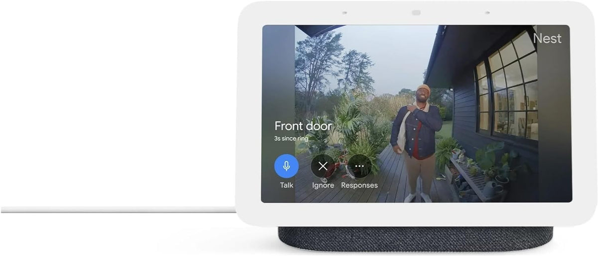 Google Nest Hub 7” Smart Display 2nd Generation with Google Assistant - Charcoal (Renewed)