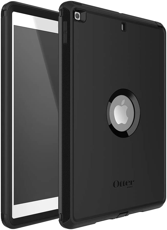 OtterBox DEFENDER SERIES Case & Stand for iPad 7th, 8th, and 9th gen - Black (Renewed)