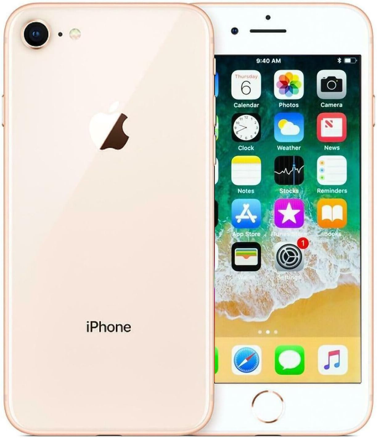 Apple iPhone 8 Smartphone, 4.7-inch, 64GB, Unlocked All Carriers - Gold (Refurbished)