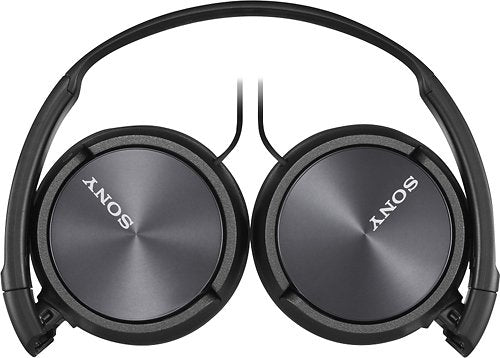 Sony MDR-ZX310AP Extra Bass Wired On-Ear Headphones with Mic - Black (Renewed)