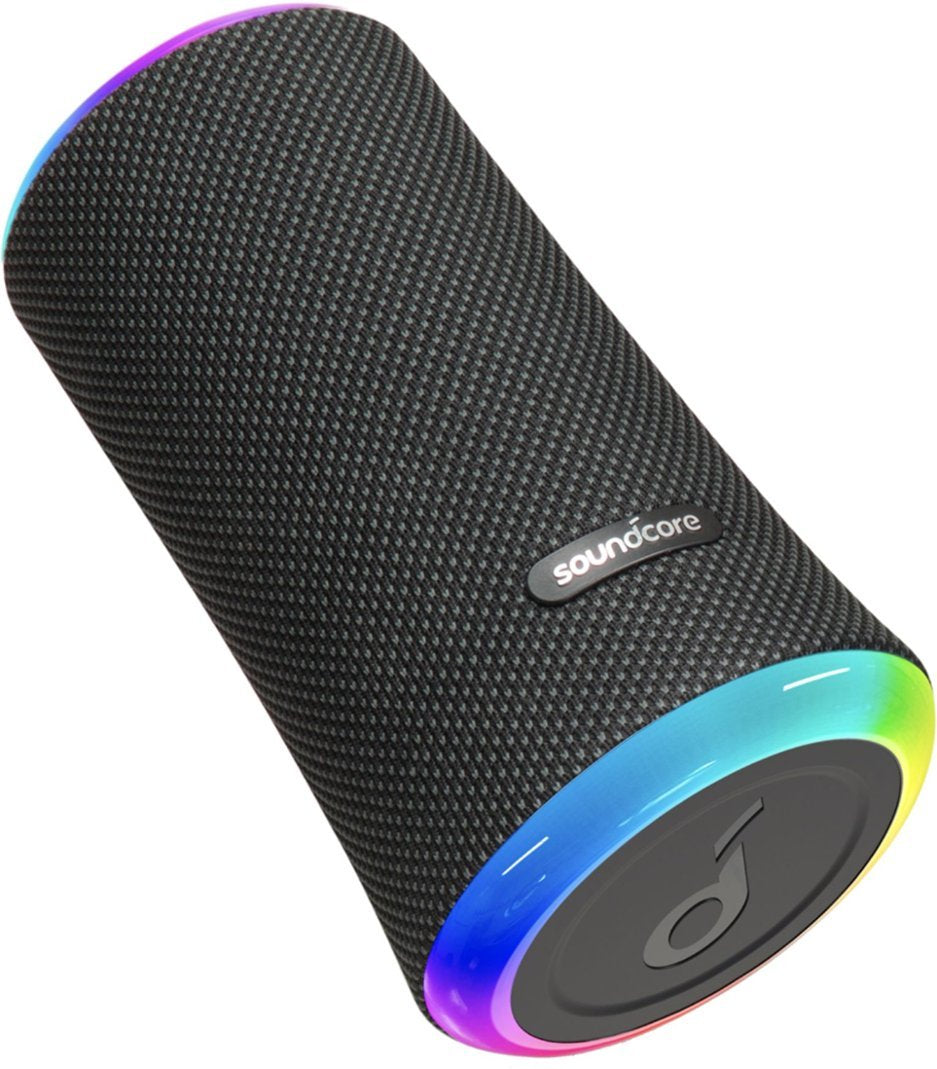 Anker Soundcore Flare 2 Wireless Portable Waterproof Bluetooth Speaker - Black (Certified Refurbished)