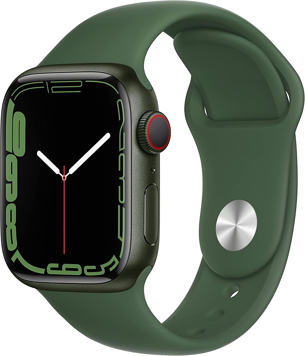 Apple Watch Series 7 (2021) 41mm GPS + Cellular - Green Aluminum Case & Clover Sport Band (Certified Refurbished)