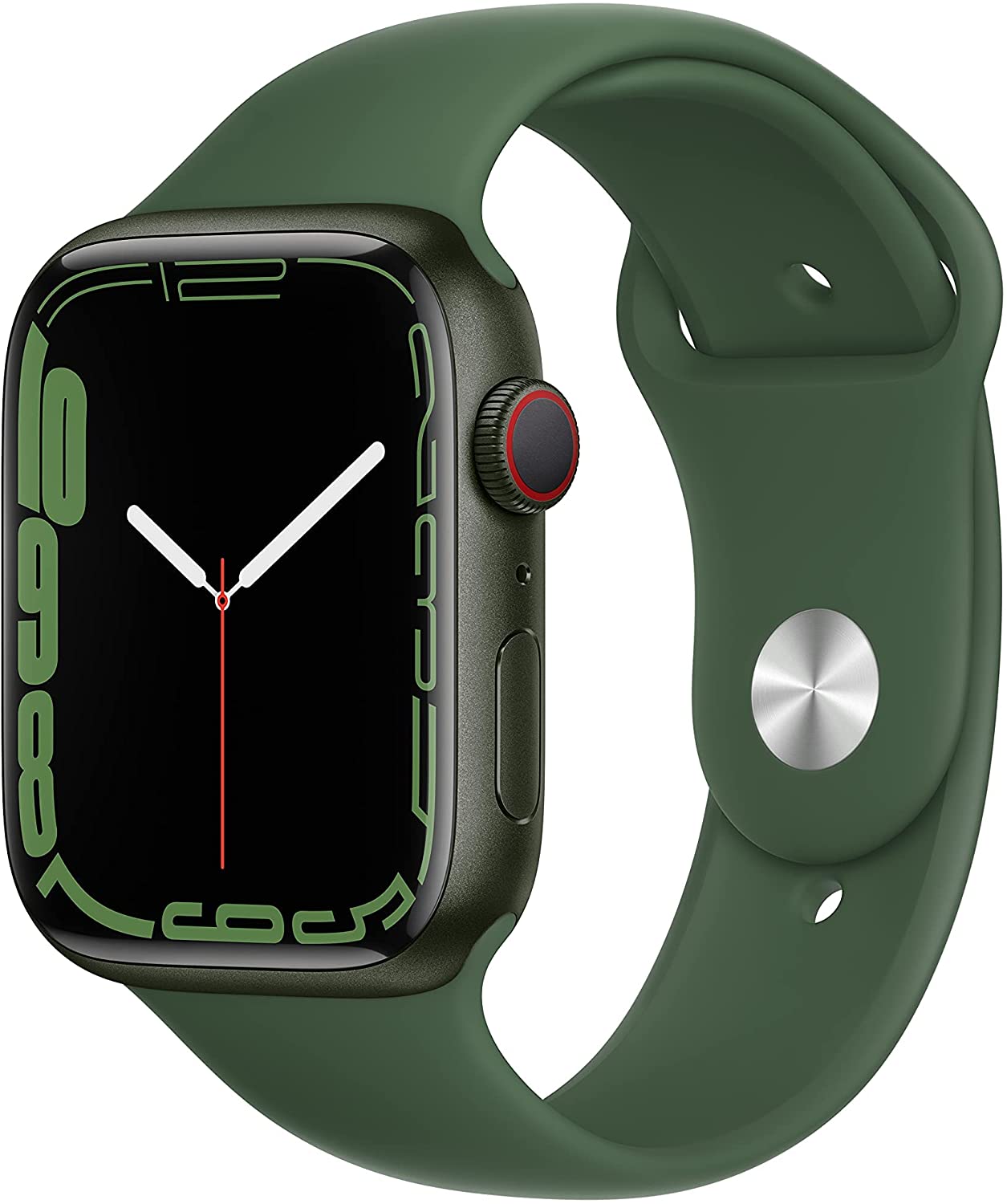 Apple Watch Series 7 (2021) 45mm GPS + Cellular - Green Aluminum Case & Clover Sport Band (Refurbished)