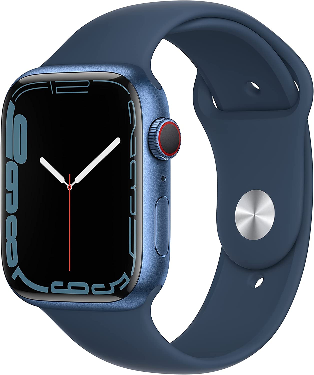 Apple Watch Series 7 (GPS + LTE) 45mm Blue Aluminum Case & Abyss Blue Sport Band (Certified Refurbished)