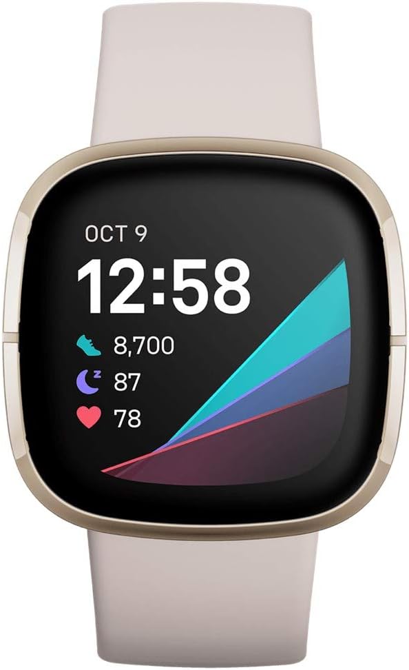Fitbit Sense Advanced Health Smartwatch - Soft Gold (Certified Refurbished)