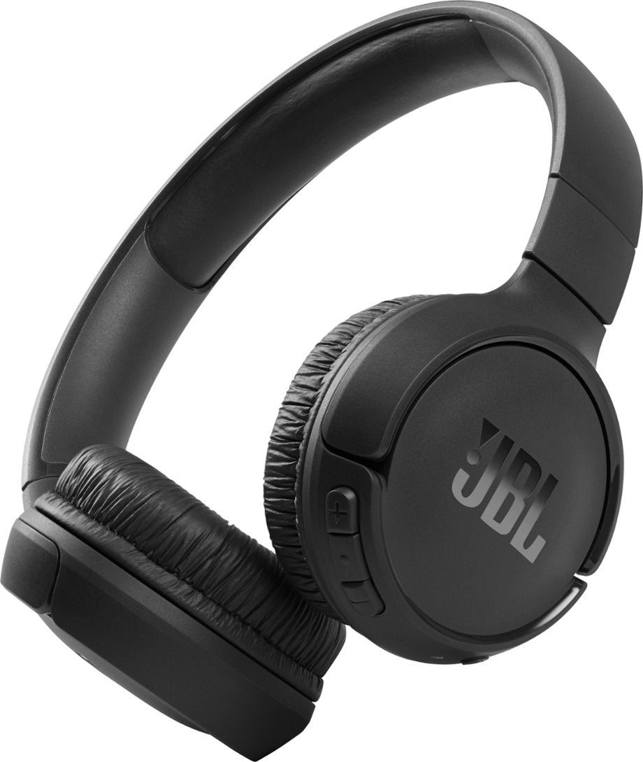 JBL Tune 510BT Wireless Bluetooth On-Ear Headphones with Pure bass Sound - Black (Certified Refurbished)