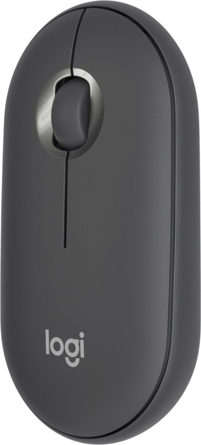 Logitech Pebble i345 Bluetooth Optical Ambidextrous Mouse for iPad - Graphite (Renewed)