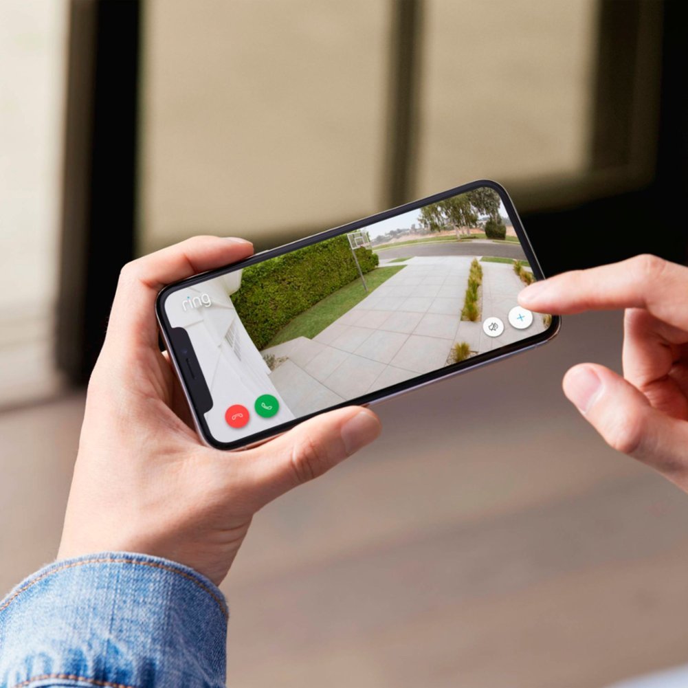 Ring Floodlight Security Cam with Motion-Activated Camera and Floodlight - Black (Certified Refurbished)