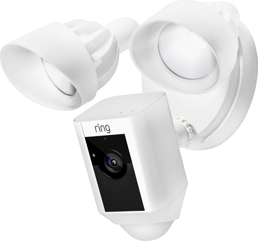 Ring Floodlight Security Cam w/ Motion Security Camera and Floodlight - White (Certified Refurbished)