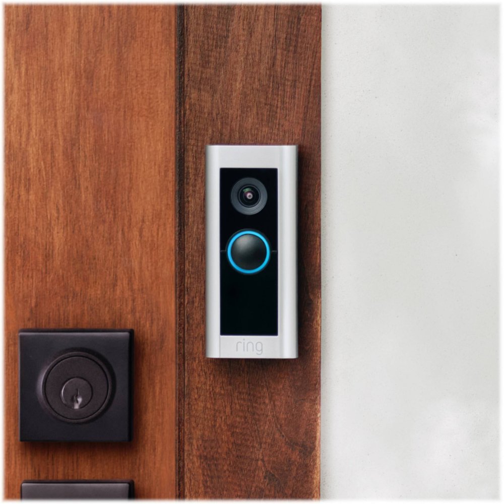 Ring Video Doorbell Pro 2 Smart WiFi Video Doorbell Wired - Satin Nickel (Certified Refurbished)