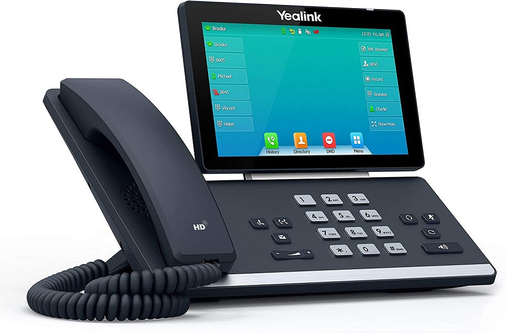 Yealink T57W IP Phone, 16 VoIP Accounts. 7-Inch Adjustable Color Touch Screen (Renewed)
