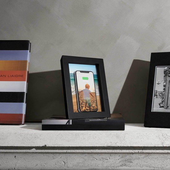 Twelve South PowerPic Wireless Charger Picture Frame - Black (Certified Refurbished)