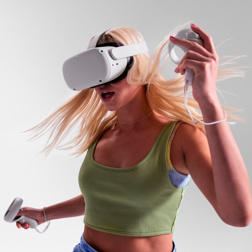 Meta Quest 2 Immersive All-In-One Virtual Reality Headset -128GB - White (Pre-Owned)