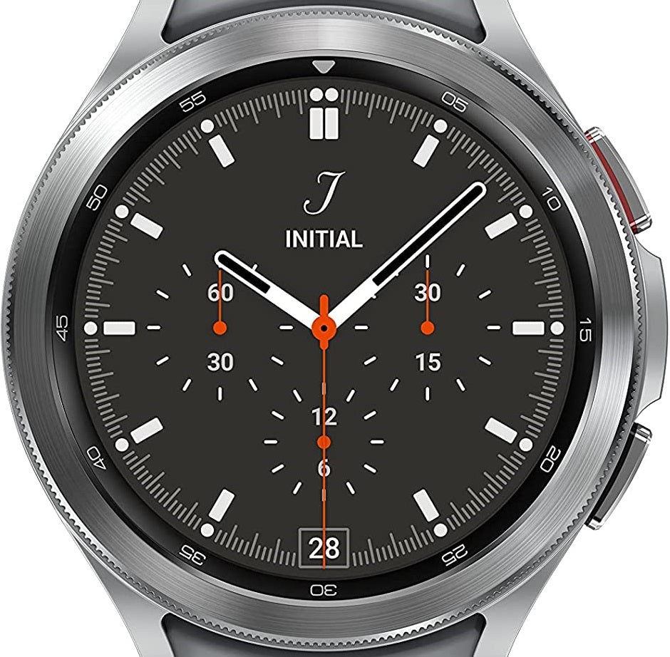 Samsung Galaxy Watch 4 Classic 46mm WIFI + LTE Silver Case & Black Rubber Band (Pre-Owned)