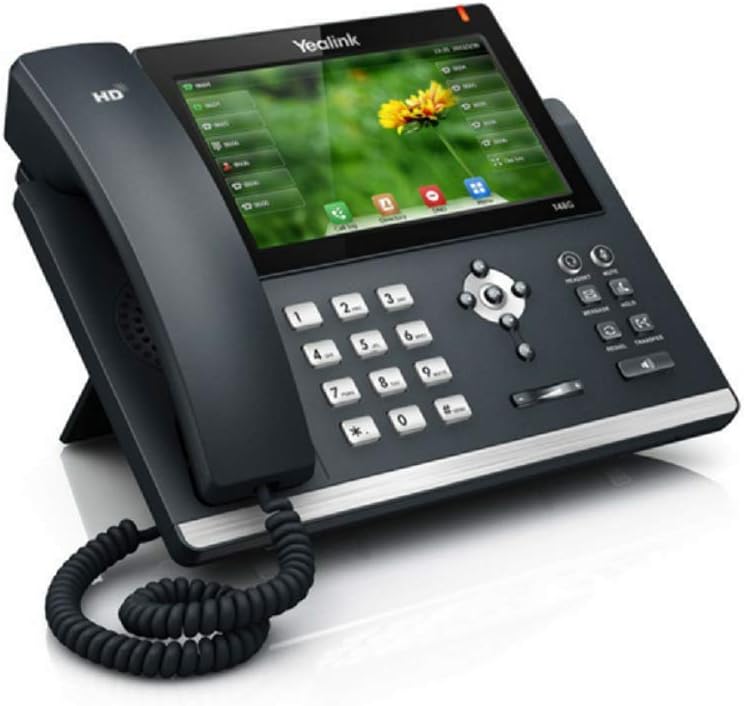 Yealink SIP-T48S IP Phone w/16 Lines & 7-Inch Color Touch Screen Display - Black (Certified Refurbished)