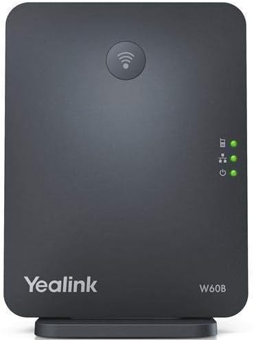 Yealink W60P Cordless DECT IP Phone and Base Station (Renewed)