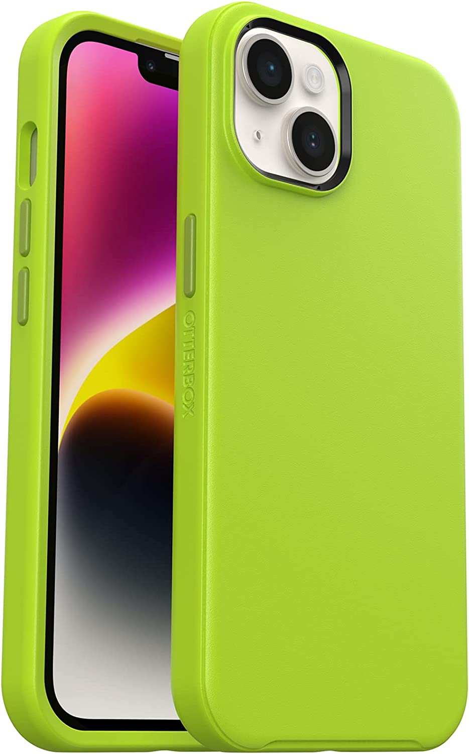 OtterBox SYMMETRY+ SERIES MagSafe Case for Apple iPhone 14 - Lime All Yours (New)