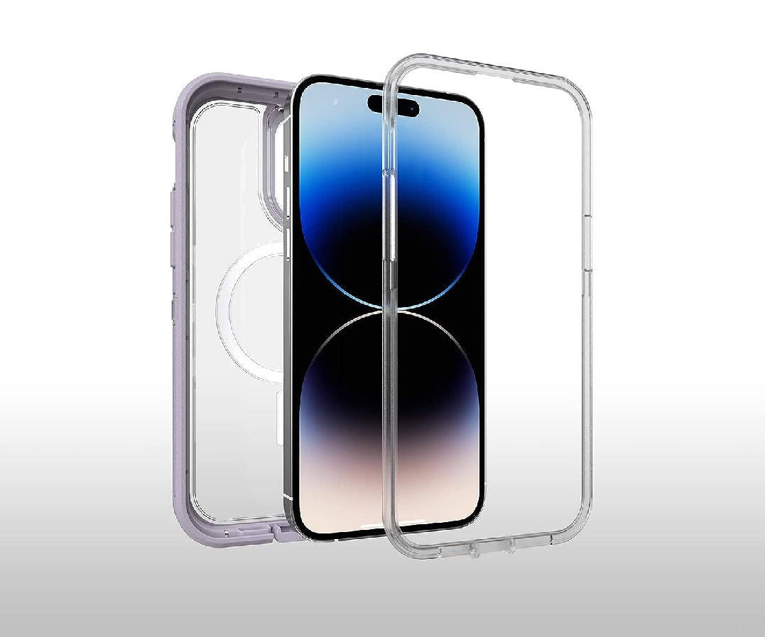 OtterBox DEFENDER SERIES XT Case with MagSafe for iPhone 14 Pro - Lavender Sky (Certified Refurbished)